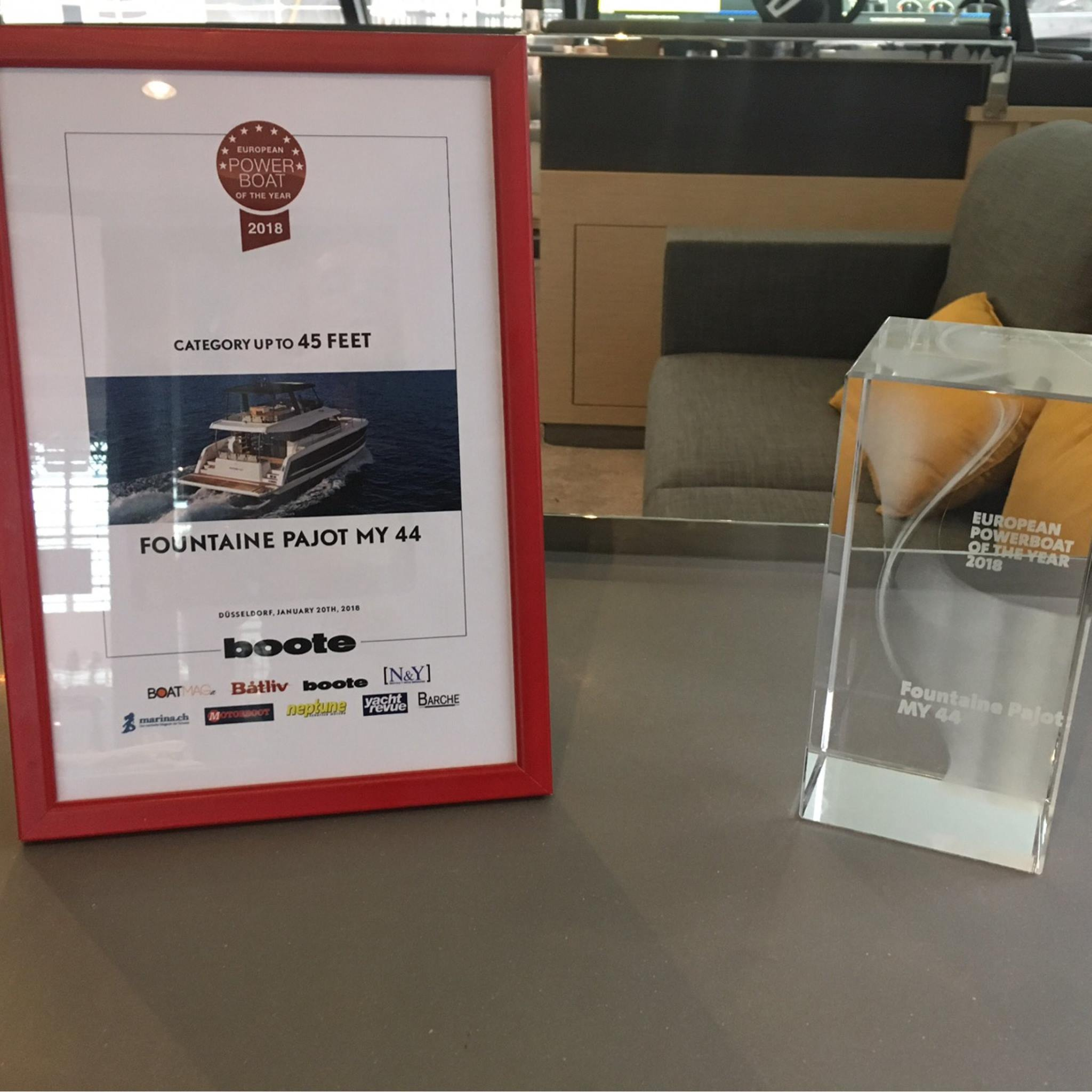 MY 44 Fountaine Pajot European Powerboat Award in BOOT Dusseldorf 2018