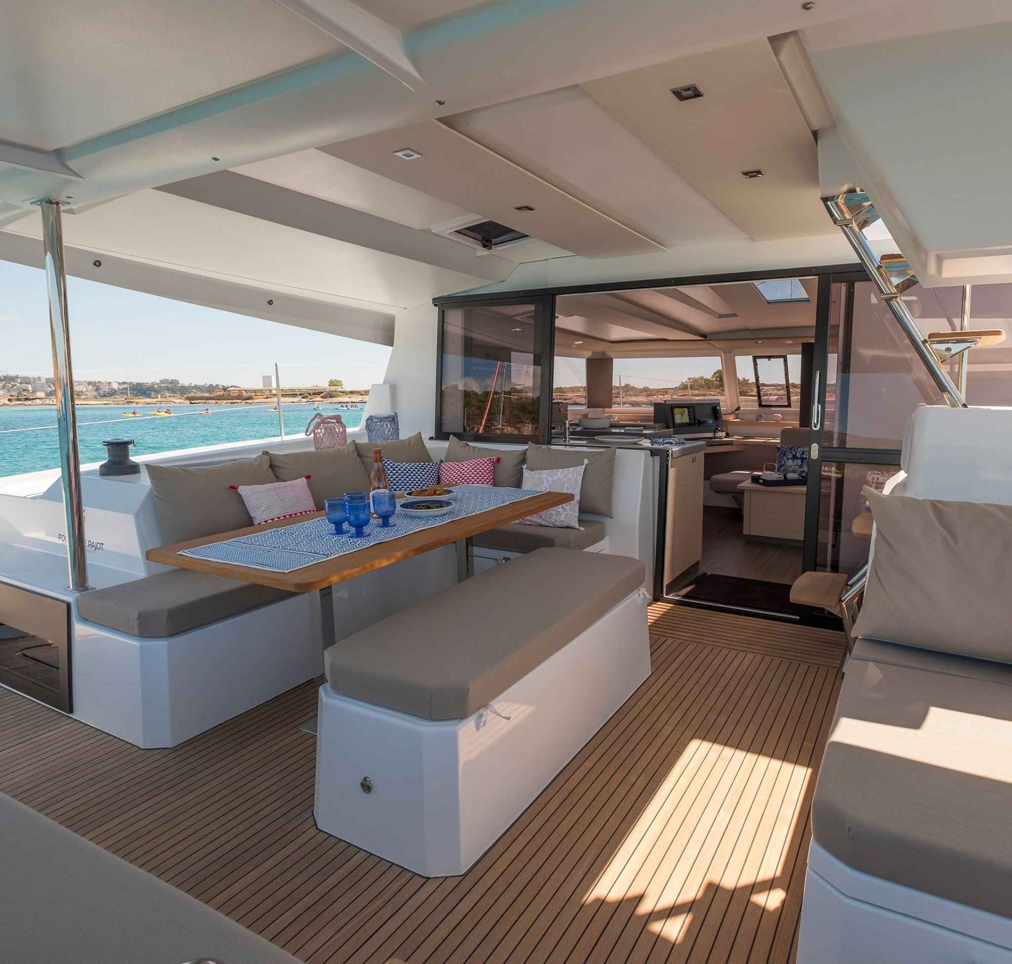 Astrea 42 Fountaine Pajot Catamaran cockpit