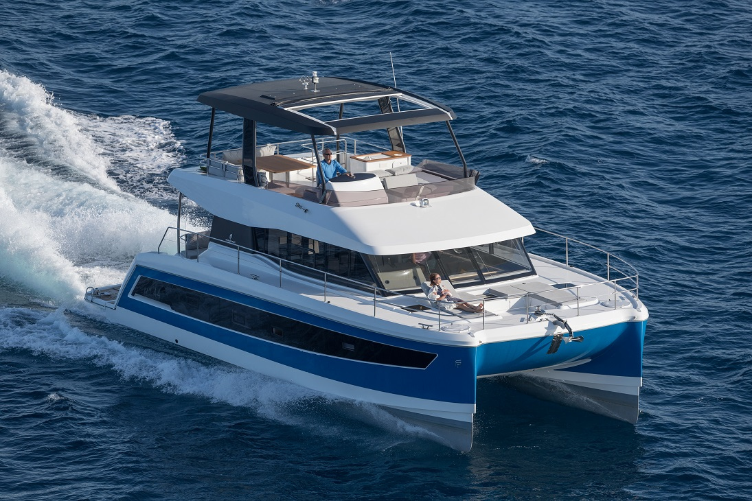 Fountaine Pajot MY 44 Power Catamaran for sale at Miami Boat Show