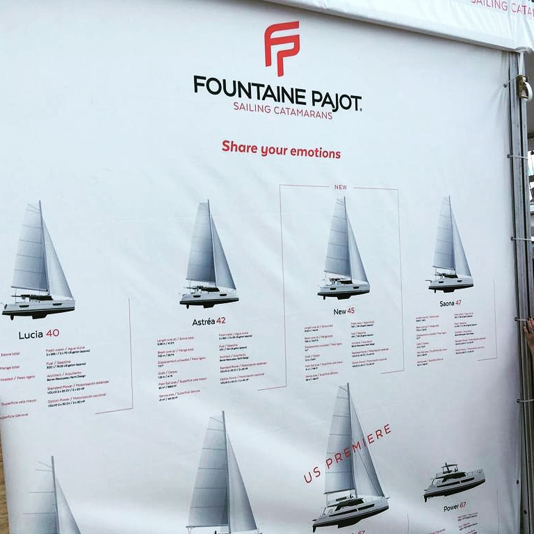 2019 Miami Boat Show - Fountaine Pajot stand