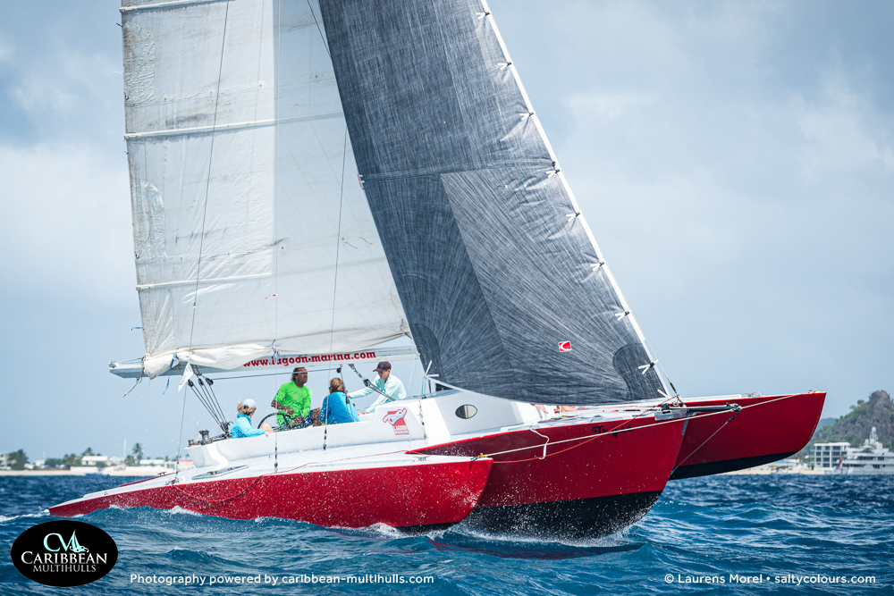 Tryst trimaran at Caribbean Multihull Challenge regatta