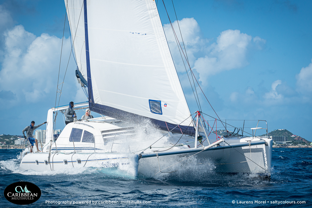 Cruising catamarans at Caribbean Multihull Regatta