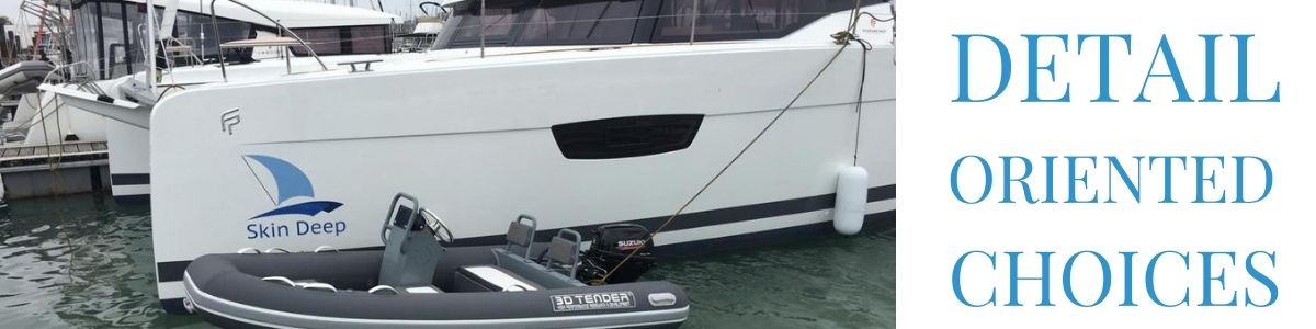 Fountaine Pajot ELBA 45 catamaran and 3D Tender