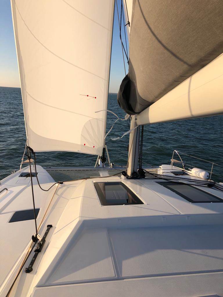 Fountaine Pajot Elba 45 catamaran test sail 