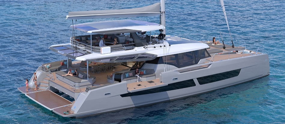Copy_Luxury catamaran Fountaine Pajot 80 - Sailing yacht