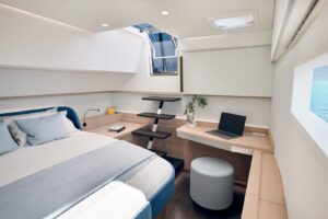 Cabin on board of Fountaine Pajot FP 55 catamaran - For sale in the Caribbean