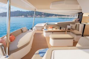 Cockpit on board Fountaine Pajot FP 48 - For sale in the Caribbean by yacht dealer Caribbean Multihulls