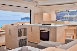 Galley on board Fountaine Pajot FP 48 - For sale in the Caribbean by yacht dealer Caribbean Multihulls
