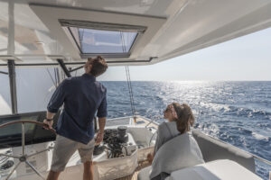 Helm station of Fountaine Pajot Samana 59 - For sale by yacht dealer Caribbean Multihulls