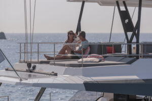 Flybridge of Fountaine Pajot Samana 59 - For sale by yacht dealer Caribbean Multihulls