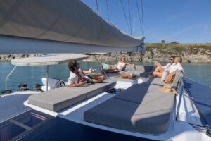 Flybridge - Fountaine Pajot FP48 sailing catamaran - for sale by Caribbean Multihulls yacht dealer